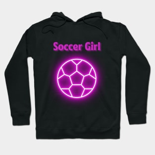 Soccer Girl Artwork Hoodie